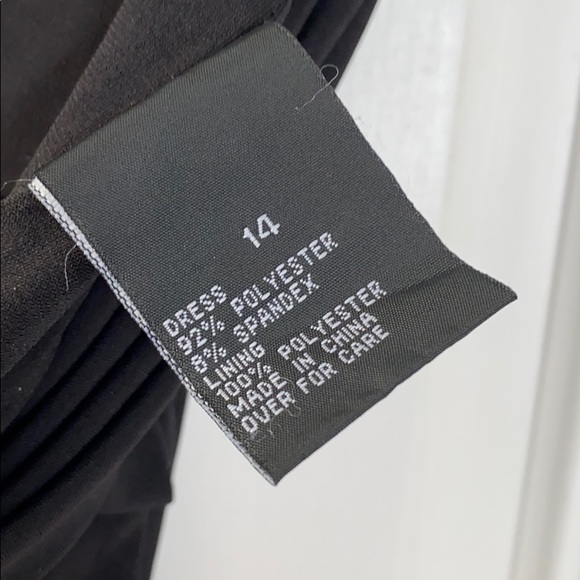 $20 AGB Dress 👗 Black, Sz 14, Sash Back - Picture 7 of 7